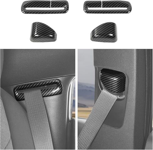 Seat Belt Buckle Panel Decal fit for Dodge Charger 2011+,for Chrysler 300C 2011+ Seat Belt Buckle Safety Cover Interior Accessories,Carbon Fiber Finish in Saudi Arabia