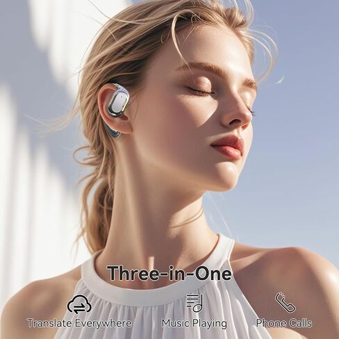 سماعات أذن لترجمة اللغات، ترجمة فورية ثنائية الاتجاه بـ 150 لغة، ترجمة عبر الإنترنت لا حاجة إلى اشتراك، سماعة بلوتوث لاسلكية مترجم صوتي فوري لتعلم الأعمال أثناء السفر in Kuwait