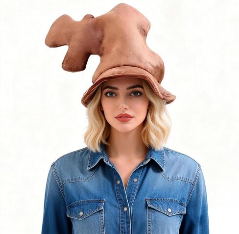 Big Top Hat for Funny Storybook Character Accessory 3D Slouchy Hat for Reading Across America Day Halloween Christmas in Saudi Arabia