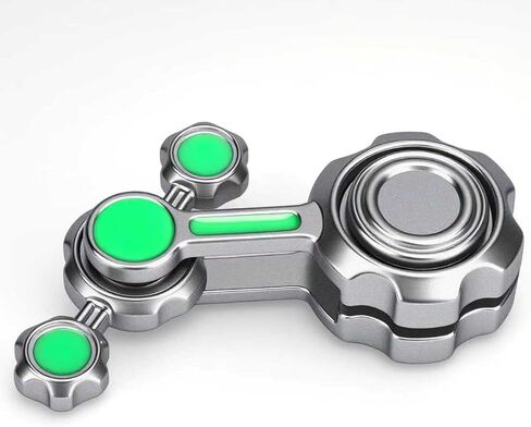 Cool Gear Fidget Spinner Metal Toy Gift for Kids Adults, Luminous Hand Finger Spinner Block Fingertip Spinning Top, Infinity Cube Spinner Desk Toy for Anti Anxiety Stress Relief Home Office Prize in Kuwait