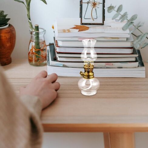 Zerodeko Chamber Oil Lamps for Indoor Use, Vintage Oil Lamp Kitchen Decor Kerosene Lantern, Rustic Home Decorative Lighting,11. 50X5. 00X5. 00cm in Saudi Arabia