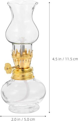 Zerodeko Chamber Oil Lamps for Indoor Use, Vintage Oil Lamp Kitchen Decor Kerosene Lantern, Rustic Home Decorative Lighting,11. 50X5. 00X5. 00cm in Saudi Arabia