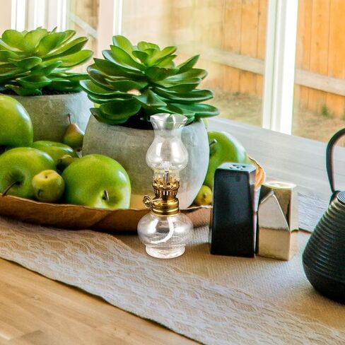 Zerodeko Chamber Oil Lamps for Indoor Use, Vintage Oil Lamp Kitchen Decor Kerosene Lantern, Rustic Home Decorative Lighting,11. 50X5. 00X5. 00cm in Saudi Arabia