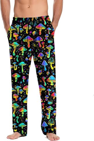 Mens Pajama Pants Sleep Lounge Bottoms Soft Comfy Pj Pant Sleepwear with Pockets in Saudi Arabia