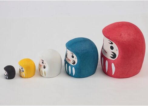 Daruma, Matryoshka, Nesting Dolls, 5.4 inches Good Luck Charms, Paper Mache, with Box, 13103-Z-US in Saudi Arabia