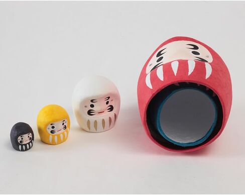 Daruma, Matryoshka, Nesting Dolls, 5.4 inches Good Luck Charms, Paper Mache, with Box, 13103-Z-US in Saudi Arabia