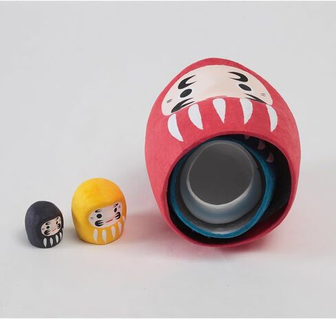Daruma, Matryoshka, Nesting Dolls, 5.4 inches Good Luck Charms, Paper Mache, with Box, 13103-Z-US in Saudi Arabia