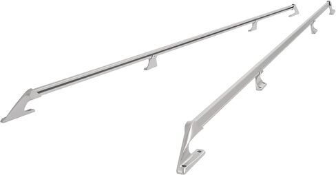 7.36Ft Truck Bed Rail Compatible with 1967-1987 Chevy Chevrolet GMC & 1988-1991 Heavy Duty Long Bed Trucks Side Rail Aluminium Alloy Powder Coated Silvery (Pair) in Saudi Arabia
