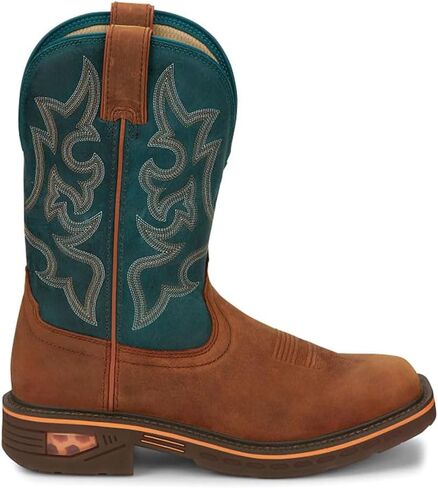 Justin Boot Company Men's Rigman 11In Brown Nano Square Toe Work Boot in Saudi Arabia