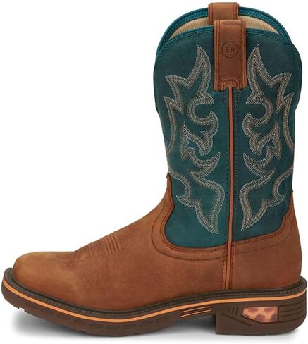 Justin Boot Company Men's Rigman 11In Brown Nano Square Toe Work Boot in Saudi Arabia