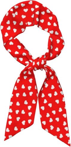 ASYG Valentine's Day Hearts Scarf For Women Scarfs Purse Bags Headbands Neck Scarves Long Headscarf Fashion in Saudi Arabia