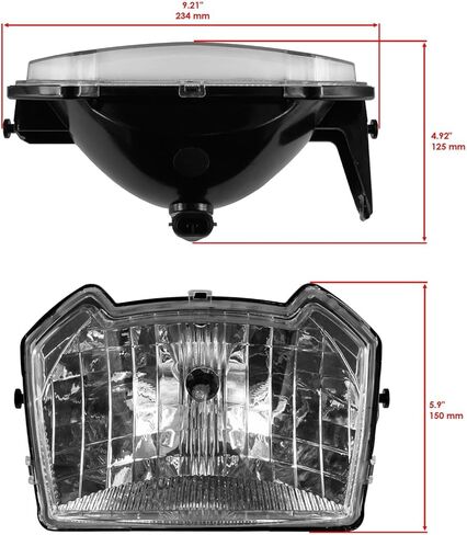 Powersports Replacement Parts for Headlight Assembly Middle For Polaris 2410614 With Halogen Bulb New Mod-C33C-22993 in Saudi Arabia