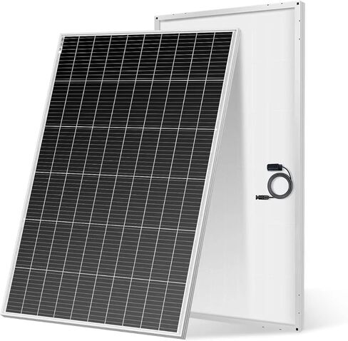 DOKIO 200w 18v Solar Panel Monocrystalline to Charge 12v Battery(Vented AGM Gel) or Off-Grid/RV,Boat:1pcs 200W Solar Panel + Controller + 5M MC4 Extension Cable+3M Alligator Clips+Mounting Z Brackets in Kuwait