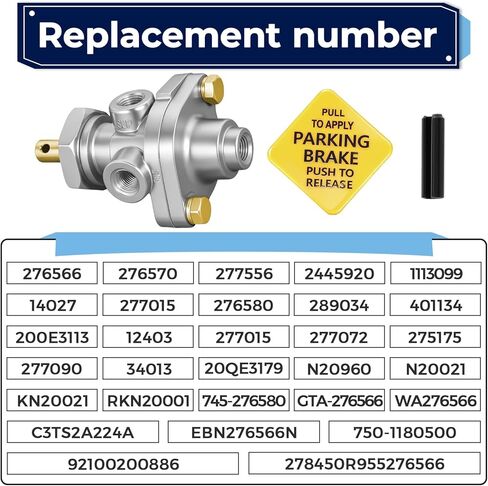 276566 PP-1 Dash Control Valve Compatible with Bendix 276566 Haldex KN20021, Brake Control Valve 20PSI 1/8" Push/Pull in Saudi Arabia