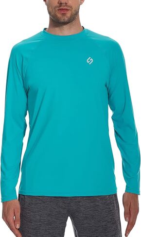 HODOSPORTS Men's UPF 50+ Sun Protection Shirts Long Sleeve Rash Guard Fishing Shirts for Men SPF UV Quick Dry Lightweight in Saudi Arabia