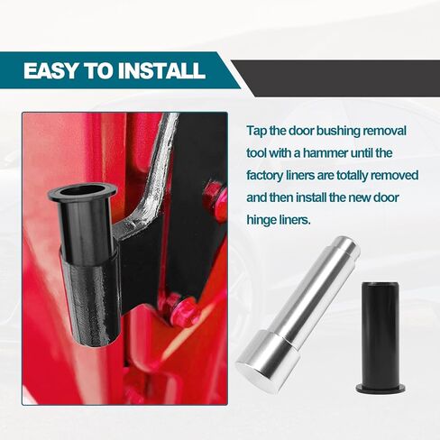 Door Bushing Removal Tool Hinge Liners, Compatible with 2018-2025 Wrangler JL JLU 2007-2018 Wrangler JK JKU 2020-2025 Gladiator JT 2 Door & 4 Door in Saudi Arabia