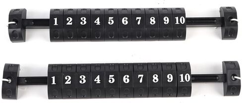 قطعتان من عدادات تسجيل النقاط 10 أرقام ومؤشر عداد النقاط لطاولات كرة القدم القياسية (أسود) in Kuwait