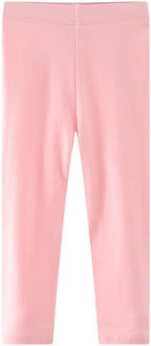 Kids Baby Girls Leggings Solid Stretch Trousers Footless Cotton Tights for Toddler Girls 1-7 Years in Saudi Arabia