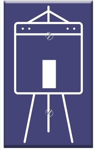 تبديل لوحة التبديل الفردية - رسم عمل عرض تقديمي لـ Powerpoint Office من Flipchart in Kuwait