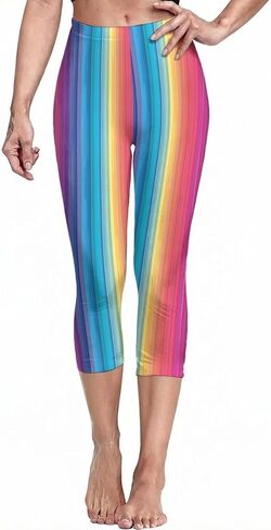 Sister Amy Girl 3D Printed Geometric Figures Ankle Elastic Tights Legging in Saudi Arabia