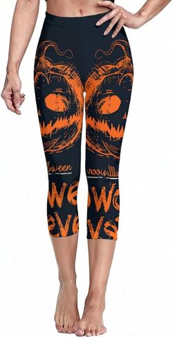 Sister Amy Girl 3D Printed Geometric Figures Ankle Elastic Tights Legging in Saudi Arabia