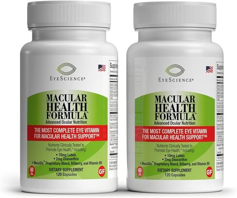 – Macular Health Formula – 120 Capsules – Complete Nutritional Supplement for Eye Health - Contains Lutein, Zeaxanthin, Vitamin C, D, E & B6-2-Pack in Saudi Arabia