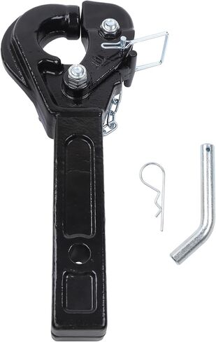 10-Ton Pintle Hitch for 2-Inch Receiver Hook Receiver 20000LBS Replacement for 2-1/2 in Lunette Ring Powder Coated Black in Saudi Arabia