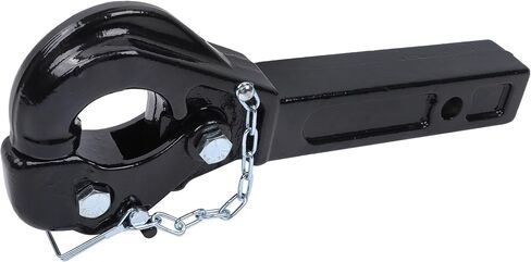 10-Ton Pintle Hitch for 2-Inch Receiver Hook Receiver 20000LBS Replacement for 2-1/2 in Lunette Ring Powder Coated Black in Saudi Arabia