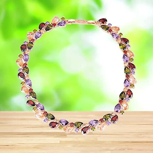 YouBella AAA Swiss Zircon Jewellery Gold Plated Collar Necklace for Women (Multi-Colour) (YBNK_5626) in Saudi Arabia