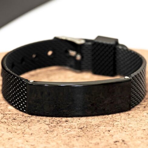 سوار شبكي من Generic To My Stepson Black Shark، رحلة الحياة مليئة بالصعود والهبوط، هدايا ملهمة لـ Stepson، هدايا عيد الميلاد الفريدة لـ Stepson، صغير in Kuwait