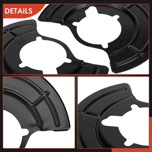 A-Premium Front Driver and Passenger Side Brake Dust Shield Compatible with Jeep Models - JK Series Wrangler 2007-2017, Wrangler JK 2018, Set of 2 in Saudi Arabia