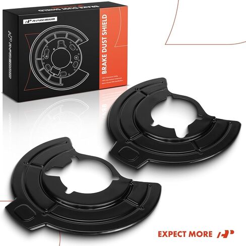 A-Premium Front Driver and Passenger Side Brake Dust Shield Compatible with Jeep Models - JK Series Wrangler 2007-2017, Wrangler JK 2018, Set of 2 in Saudi Arabia