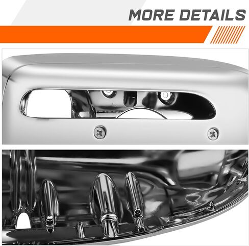 PM PERFORMOTOR Pair of Headlight Housings Compatible with 2006-2025 Peterbilt 367 567 388 389 589, Driver and Passenger Side, Polished Chrome in Saudi Arabia