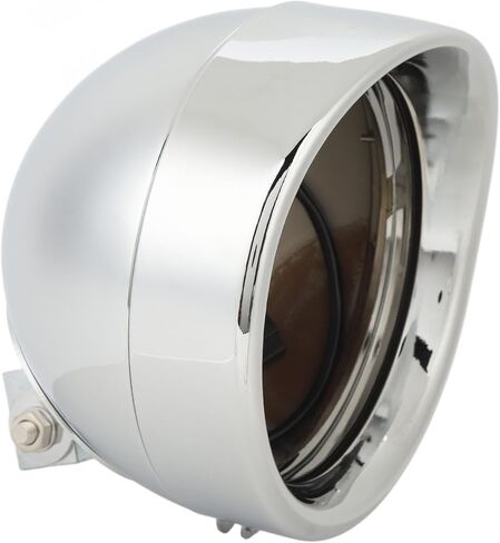 غطاء المصباح الأمامي الدائري 67789-91، غطاء دلو لمصباح الرأس من الكروم للدراجات النارية مع مصباح أمامي 7 بوصة، مناسب عالمي للشعاع المختوم H4 هالوجين وLED in Kuwait