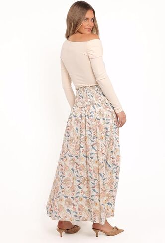 تنورة Seana-Shirred-Waist-Maxi-Baisley للسيدات من Petal & Pup in Kuwait