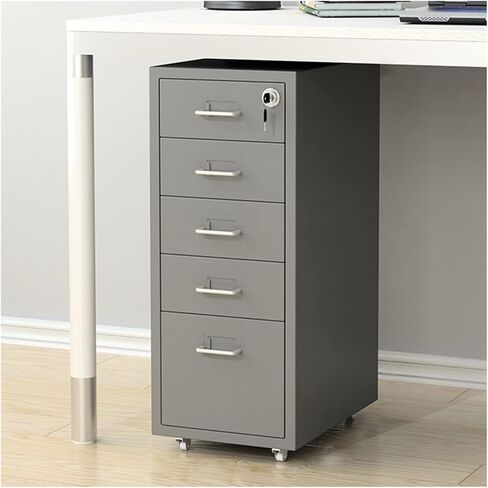 JITUIHOM Office File Cabinets 5 Drawer Lockable File Storage Cabinet Under Desk Metal File Cabinet for Legal/Letter/A4 File(Model D) in Saudi Arabia