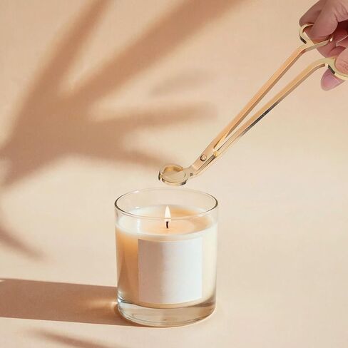JIEYAO 10PCS Gold Stainless Steel Candle Wick Trimmers, 7 Inch Wick Cutters Candle Scissors for Cleaner Burn Prevents Soot Buildup in Saudi Arabia