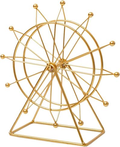 ARTIBETTER 4pcs Ferris Wheel Model Vintage Bookshelf Home Decorations Retro Decor London Ferris Wheel Sculpture s 3D Model Bookcase Home Accents Gold Accents Crafts 9×8 Inches in Saudi Arabia