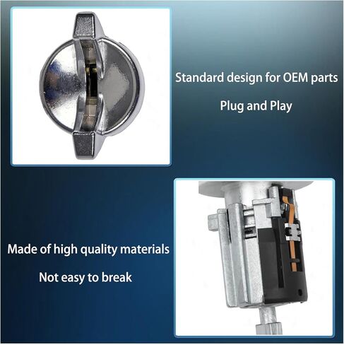 Ignition Lock Cylinder with Keys Compatible with 1992-1996 Ford Explorer/F150/F250/F350, 1993-1998 Lincoln Town Car Continental, 1990-1995 Mercury Sable Replace# 924-730 in Kuwait