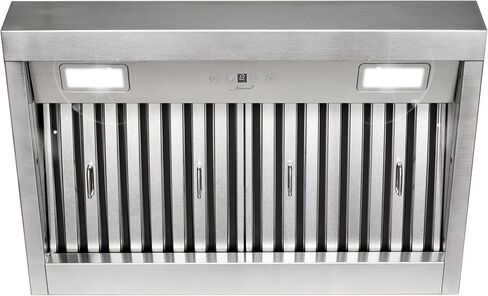 Akicon Range Hood Insert 54 Inch, 1200 CFM Built-in Kitchen Hood with 4 Speeds, Ultra-Quiet Stainless Steel Ducted Vent Hood Insert with Dimmable LED Lights and Dishwasher Safe Filters (Warm White) in Kuwait