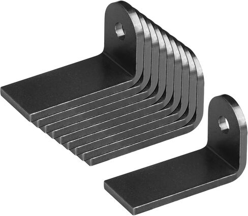 10 قطع من Heeng Weld Tab Bent 1 بوصة × 1-3/8 بوصة × 2-1/8 بوصة مع فتحة 3/8 بوصة، علامة تبويب ملحومة على شكل L، سمك 5/32 بوصة in Kuwait