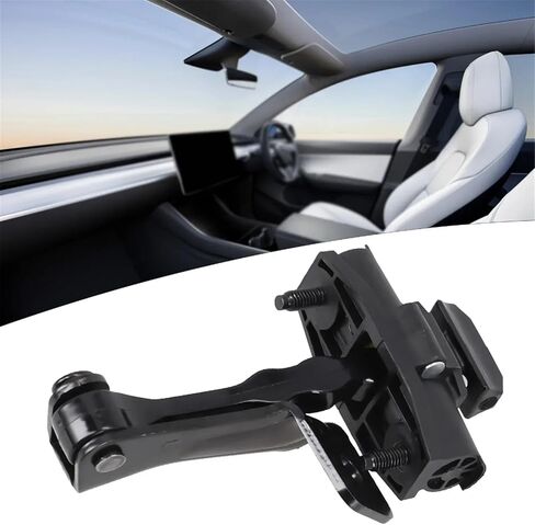 متوافق مع Tesla للطراز 3 2017 2018 2019 2020 2021 باب السيارة الأمامي الأيسر تحقق من الذراع وإيقاف المفصلي حزام المحدد الأمامي الخلفي الأيسر 1089507-00-D حزام إيقاف فحص الباب in Kuwait