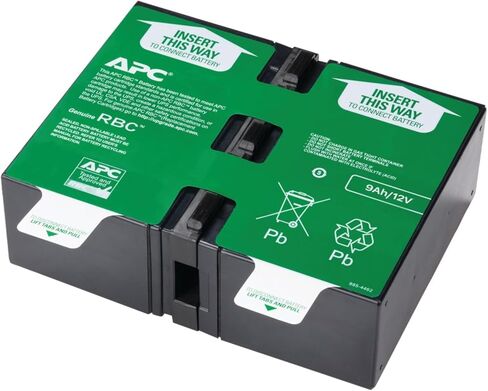 APC خرطوشة بطارية بديلة APC UPS لموديلات APC UPS BR1500G وBR1300G وSMC1000-2U واختيار اخرى (APCRBC124) in Kuwait