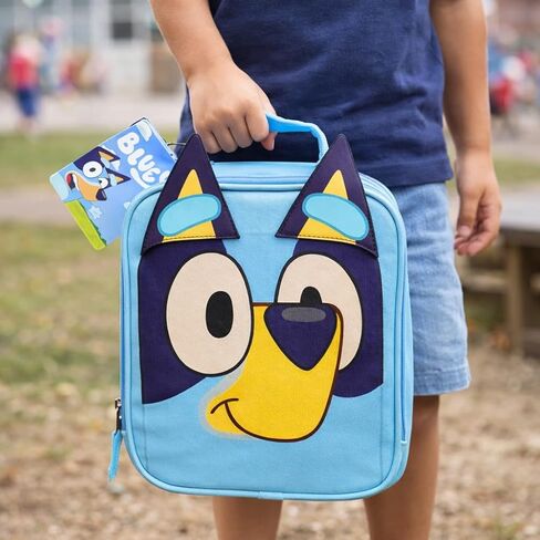 Fast Forward Bluey Lunchbox with Face and Ears for Back to School in Saudi Arabia