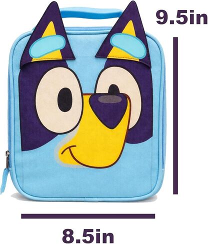 Fast Forward Bluey Lunchbox with Face and Ears for Back to School in Saudi Arabia