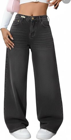Mommy and Me Baggy Jeans Elastic Waist Pants with Pockets Y2k Vintage Clothes for Girls Women in Saudi Arabia