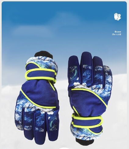 Kids-Waterproof-Ski-Gloves - Boys-Girls Winter-Snow-Glove Thickening Warm Windproof Cold-Weather Mittens for Snowboard Sledding Kids Outdoor in Saudi Arabia