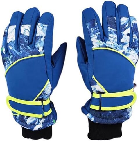 Kids-Waterproof-Ski-Gloves - Boys-Girls Winter-Snow-Glove Thickening Warm Windproof Cold-Weather Mittens for Snowboard Sledding Kids Outdoor in Saudi Arabia