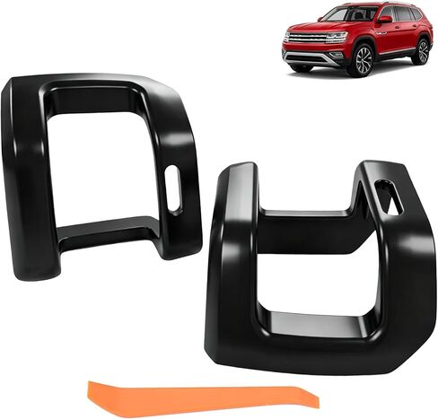 غطاء حزام الأمان جانب السائق وجانب الراكب 3CN885250C82V متوافق مع VW/Volkswagen Atlas 2018-2024، غطاء حزام الأمان جنبًا إلى جنب، غطاء مرساة الحزام استبدال 3CN885249C82V in Kuwait