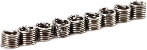 100pcs 304 Stainless Steel Thread Repair Insert Kit M5 x 0.8 x 1.5D High Strength Screw Thread Repairing Tool for Aluminum Alloy Copper Plastic Zinc Alloy in Saudi Arabia